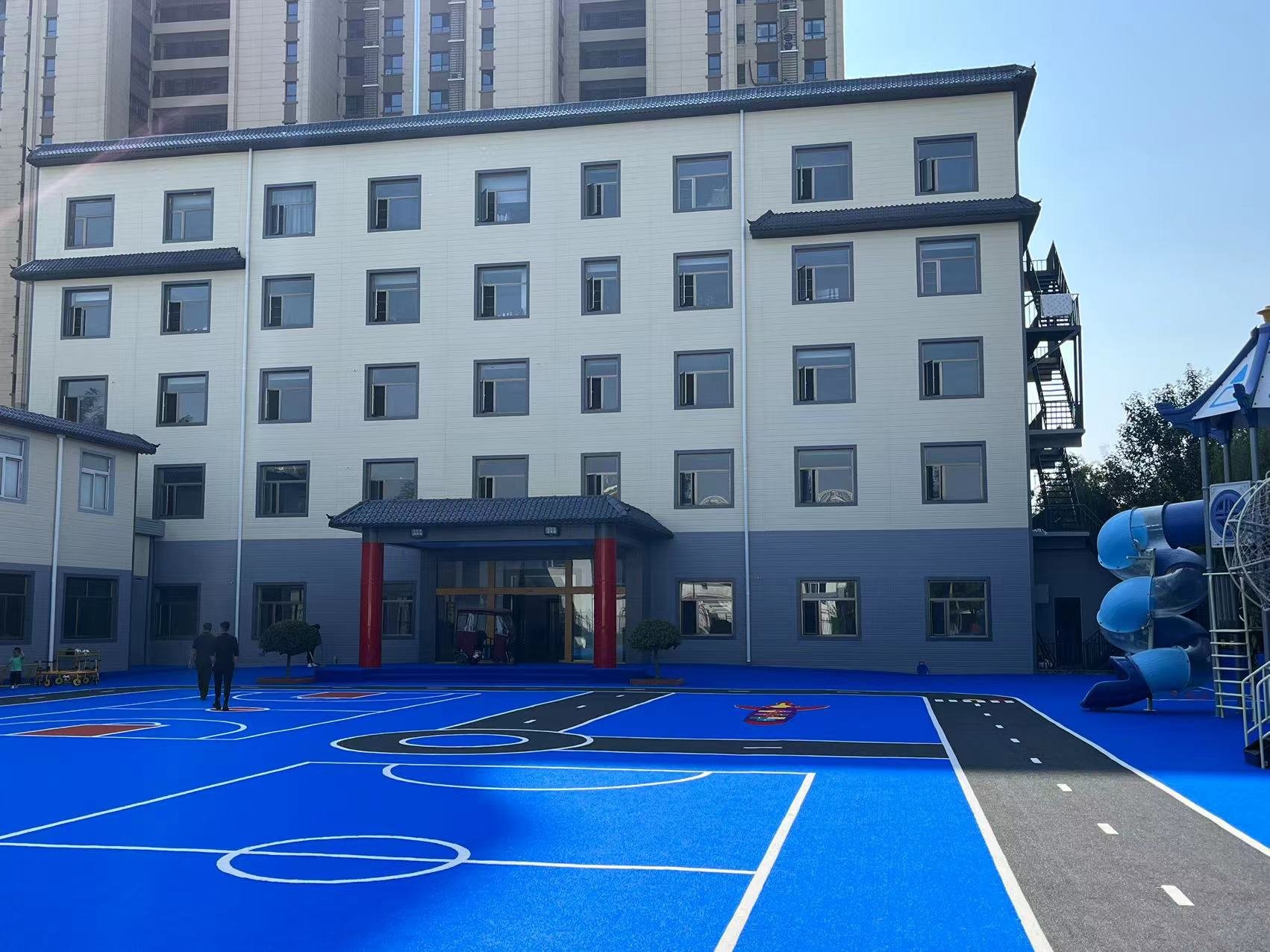 廊坊某幼儿园外墙项目-金属雕花板-爱吉姆建材