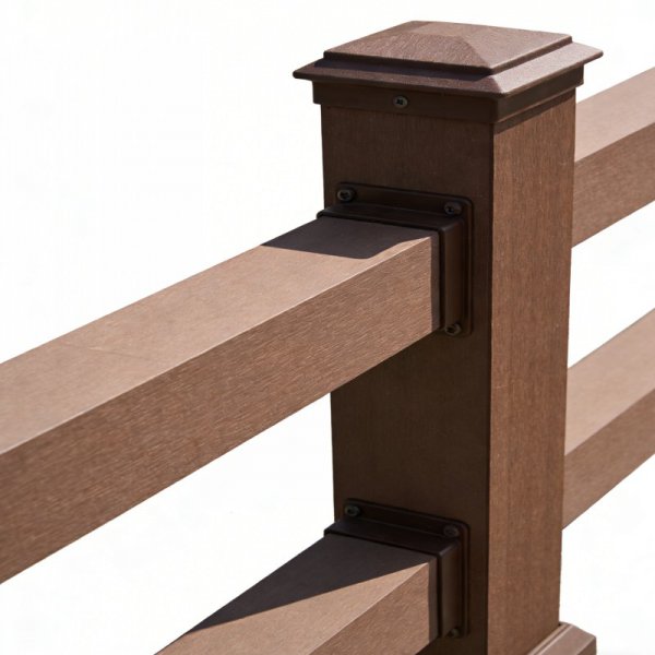 木塑护栏_1_天津建材厂家_户外防腐围栏