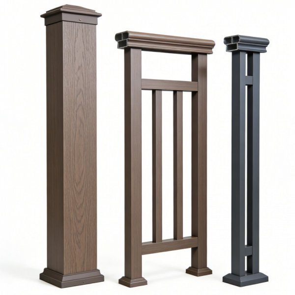 木塑护栏_2_天津建材厂家_户外防腐围栏